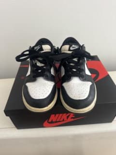 NIKE DUNK LOW キッズスニーカー ブラック ホワイト22cmのサムネイル