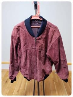 【希少】90s ANGEL LEATHER 本革 スエード ボンバージャケットのサムネイル
