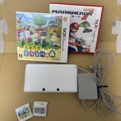 3DS ホワイト 本体 充電器 ソフト付きのサムネイル