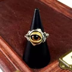 義眼リング(濃黄)[新品]オリジナルアクセサリーのサムネイル