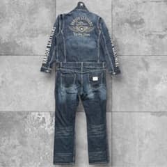 極美品】 VANSON つなぎ オーバーオール XXL インディゴ 刺繍 - メルカリ