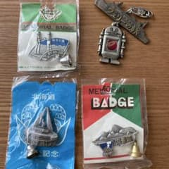 北海道・青森 観光地モチーフ ピンバッジ4個セット 昭和レトロ - メルカリ