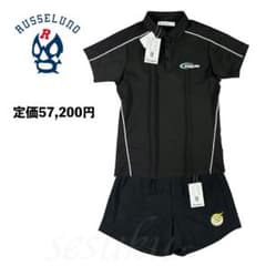 size1】定価57200円 ラッセルノ ゴルフ 半袖シャツ&ショートパンツ黒