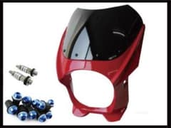 ビキニカウル 180φ レッド M8取付けボルト/スクリーンボルトブルー付属