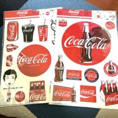 コカコーラ クリアステッカー・ウォールステッカーのサムネイル