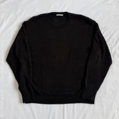 Auralee シャギーニット【4】オーラリー コットン セーター ブラック