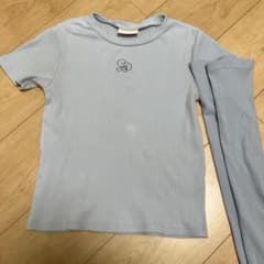 キッズ 半袖Tシャツ アームカバー付き ライトブルーのサムネイル