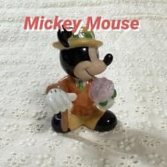 Mickey Mouse ミッキーマウス 陶器 置物 花を持つのサムネイル
