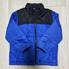 【95】キッズ 中綿ジャケット ブルー ブラックのサムネイル
