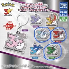 ポケモン 30周年 メタルチャームマスコット 3種セットのサムネイル