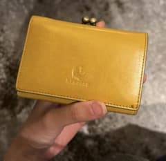 kissora 三つ折り財布 がま口 イエローのサムネイル