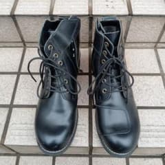 ブラックレザーバイクブーツのサムネイル