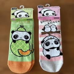たれぱんだ 北海道限定 靴下 2足セット メロン シマエナガ　ご当地限定のサムネイル