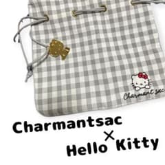 Charmantsac × Hello Kitty ギンガムチェック巾着　シャルのサムネイル