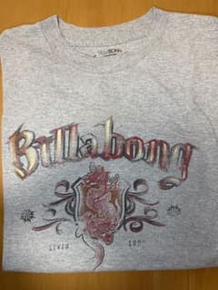 K*】様 90s BILLABONG ドラゴンロゴ Tシャツ グレー XLのサムネイル