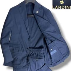 J6049 美品 ラルディーニ easy wear イージーセットアップ 紺46 J6425良品 ラルディーニ easy wearコットンツイルセットアップ 46