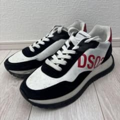 DSQUARED2 スニーカー ブラック/ホワイト/レッド 42 26.5cm - メルカリ