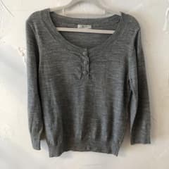 JUDY COLLECTION グレー ニット 7分袖のサムネイル