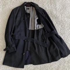 【ポールスミス/極美品】ステンカラーコート【ライナー付/ロング丈マルチストライプ XL PS ポールスミス トレンチコート マルチストライプ ライナー