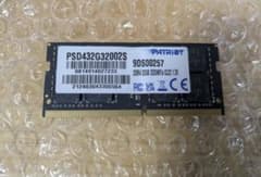 PATRIOT 32GB DDR4 3200MHz SO-DIMMメモリ 1枚 - メルカリ