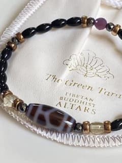 う*み様 未使用 TheGreenTara 亀甲長寿天珠 グリーンターラ ブレ 