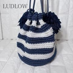 LUDLOW（ラドロー）ラフィアタッセルポバック美品 中古・古着通販】LUDLOW (ラドロー) タッセル ラフィア 巾着バッグ
