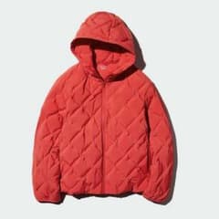 UNIQLO パフテックパーカー レッド S - メルカリ