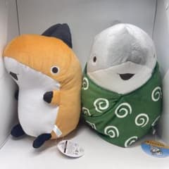 おでかけ子ザメ 子ザメ　きつね BIG ぬいぐるみ 2種セット