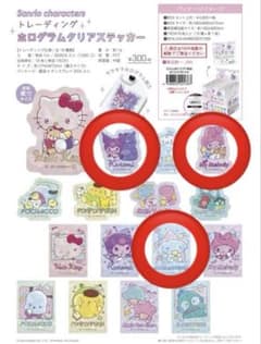 サンリオキャラクターズ ホログラムクリアステッカーのサムネイル