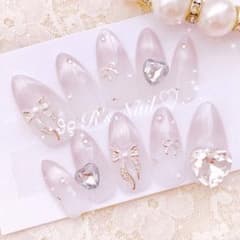 お急ぎ便A♥ ネイルチップ 量産型 韓国 フレンチネイル マグネット ちゅるん お急ぎ便A♥ ネイルチップ 量産型 韓国 フレンチネイル マグネット