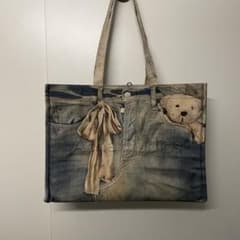 Acne Studios ベアプリント トートバッグ 美品 - メルカリ