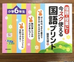 美品】宿題・授業に！ 今スグ使える国語プリント 小学6年生 - メルカリ