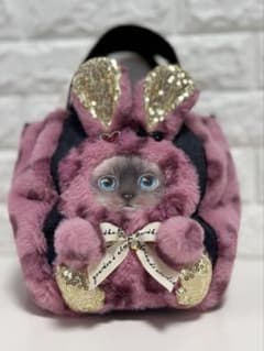 さ*ー様 コヤンイサムチョン♥️クムのヒョウ柄フェイクファーの可愛いバッグ コヤンイサムチョン ハンドメイド ファーミニバッグ ヒョウ柄