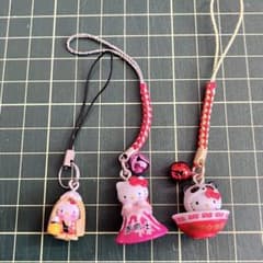 【ご当地キティ】キーホルダー 根付け 赤富士 ゆきんこ レア 平成レトロのサムネイル