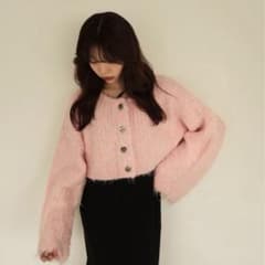 mideal raisedfabricshortcardigan カーディガンのサムネイル