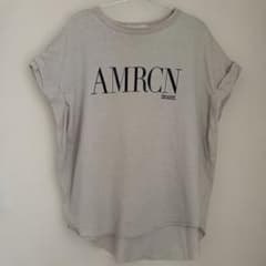 美品 アパルトモン別注 AMERICANA ロールアップTシャツ ナチュラル