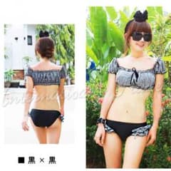 専用出品☆ギンガムチェック♡オフショルビキニ Mのサムネイル