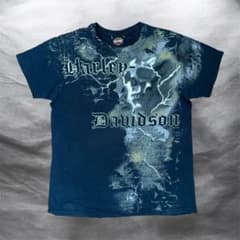 y2k グランジ yoko archive スカル 雷 Tシャツ ギャル男
