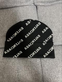 BALENCIAGA ロゴニット帽 ブラックのサムネイル