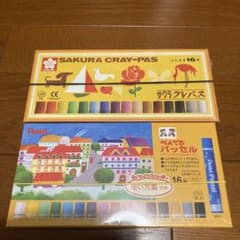 サクラクレパス クレパス 太巻 16色 ゴムひも付 LP16Rのサムネイル