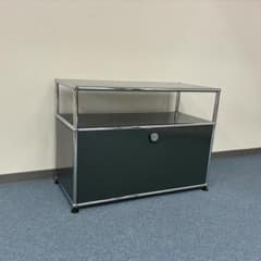 中古 USMハラー｜キャビネット・サイドボード 1列2段 アントラサイト