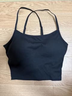 GU カップ付きキャミソール ブラック Mサイズのサムネイル
