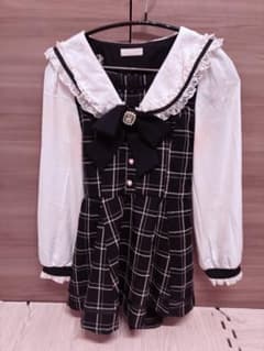 リズリサ　セーラーセットアップ　チェック柄のサムネイル
