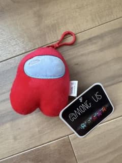 Among Us ぬいぐるみマスコット キーホルダー レッド