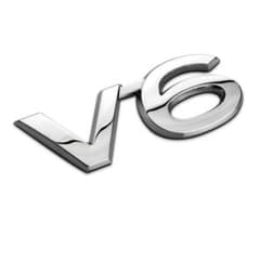 ❣️早い物勝ち❣️3D 車用エンブレム V6 ラベル 金属製 車ステッカーのサムネイル