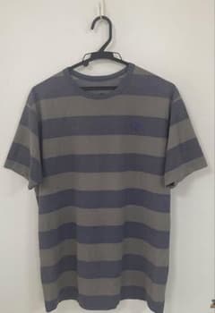 THE NORTH FACE XL グレー ストライプ Tシャツのサムネイル