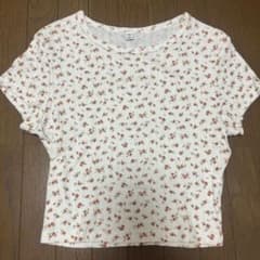 GU 花柄 半袖カットソー Mサイズのサムネイル
