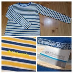 Columbia 長袖カットソー Sサイズ ストライプのサムネイル
