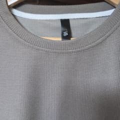 メンズ フェイクレイヤード 半袖Tシャツ グレー XLサイズのサムネイル