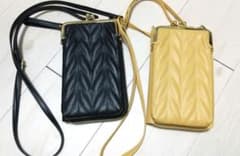 スマホショルダーバッグ　スマホポーチ 長財布 2点セット